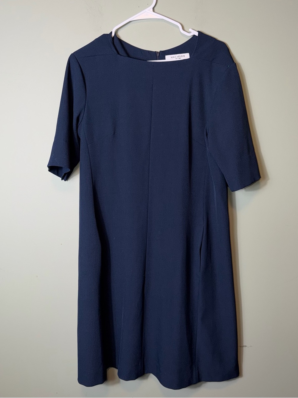 MM Lafleur Dark Navy A-Line Midi Dress
